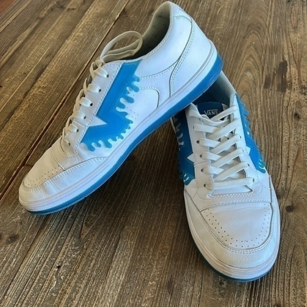 Lowland CC 'Drip Vans Slushie White Blue Size 10'